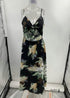 black floral boho dress